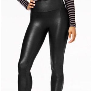 Large spanx faux leather leggings